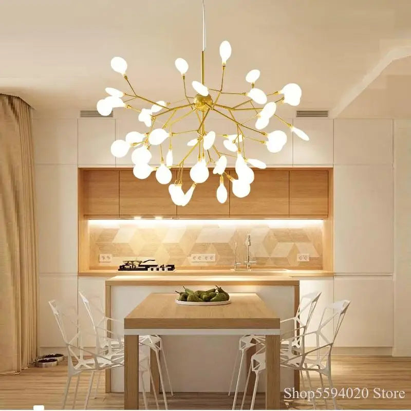 lustre moderne en forme de branche d'arbre décoratif élégant