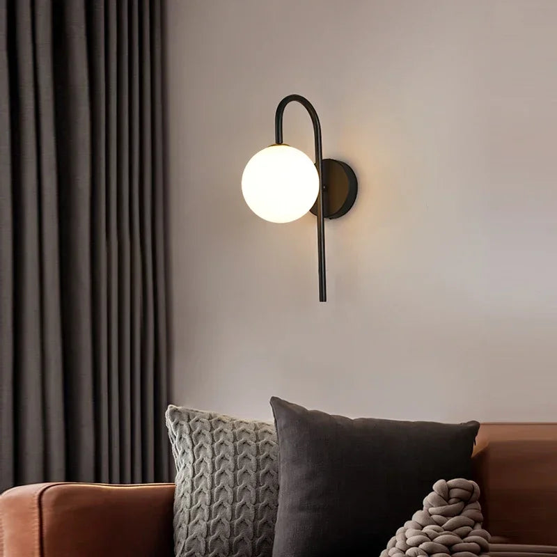 lustre led moderne nordique doré noir