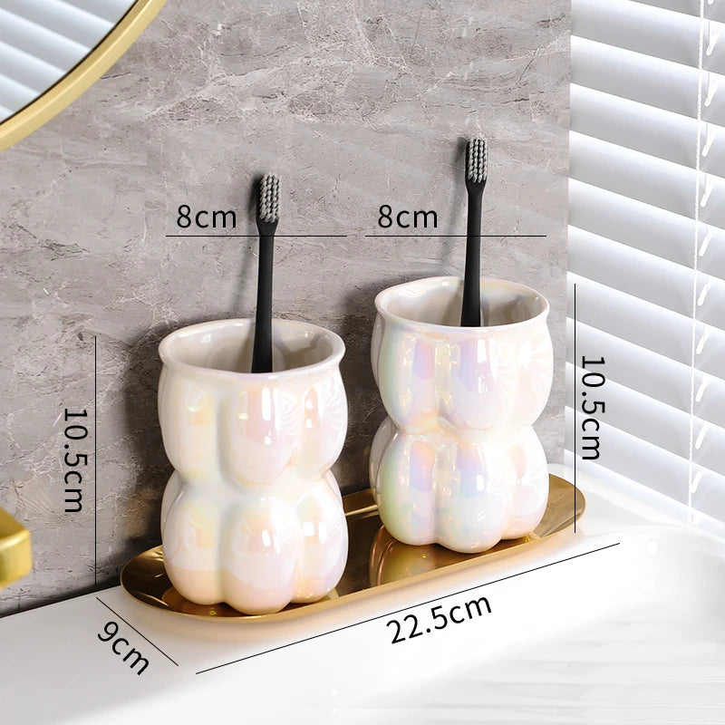 décoration de salle de bain luxe nuages créatifs en céramique