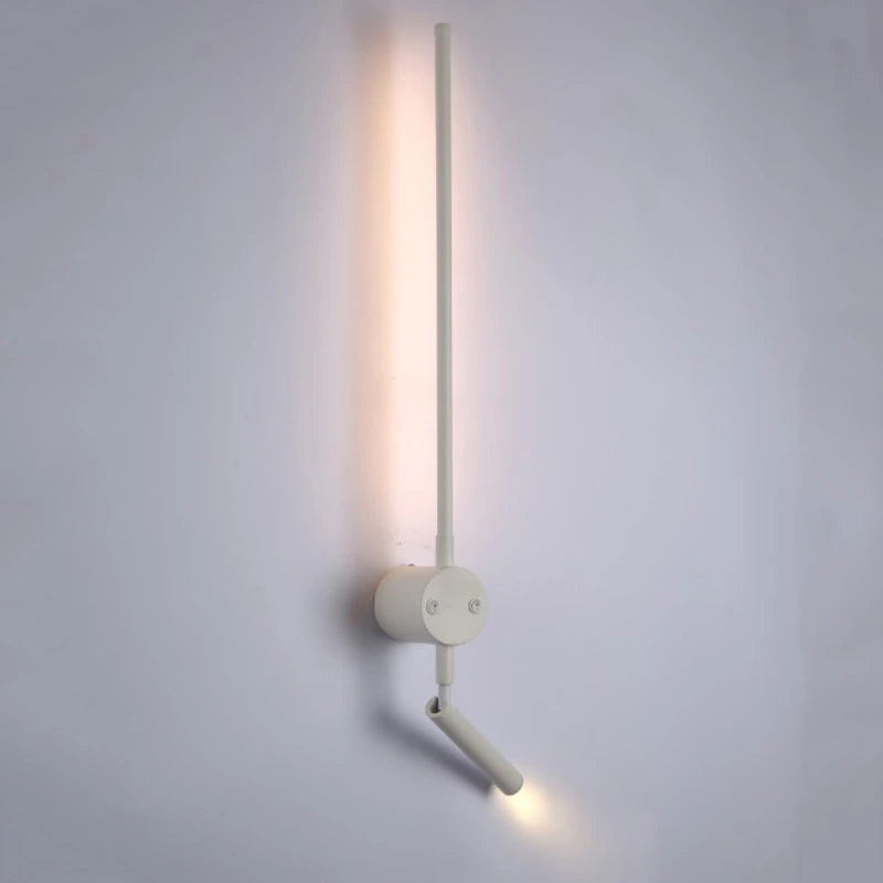 applique murale led minimaliste nordique avec interrupteur pour lecture