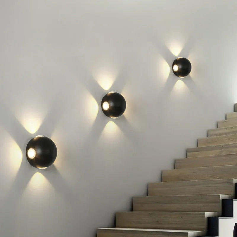 applique murale led moderne en aluminium pour éclairage domestique