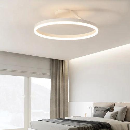 lustre led en anneau minimaliste moderne variable pour décoration