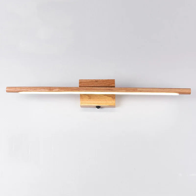 Applique murale led en bois massif avec interrupteur moderne