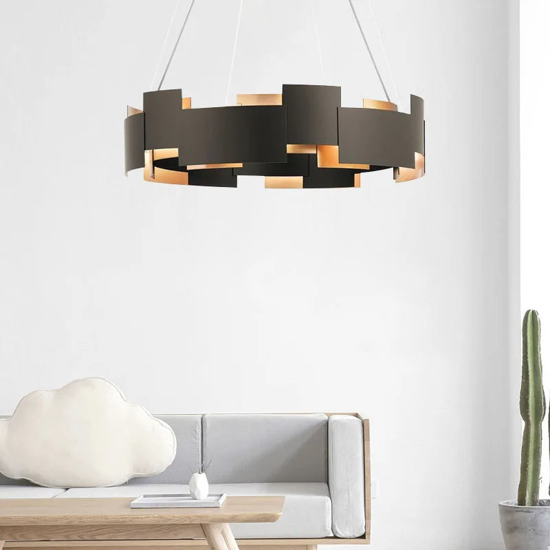 lampe suspendue en métal avec cordon réglable