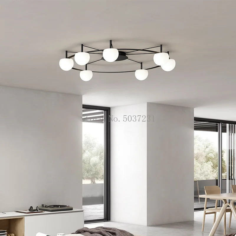 plafonnier led suspendu design nordique moderne minimaliste éclairage artistique