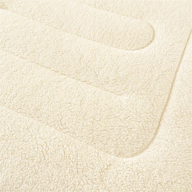 matelas épais en laine d'agneau lavable à température constante
