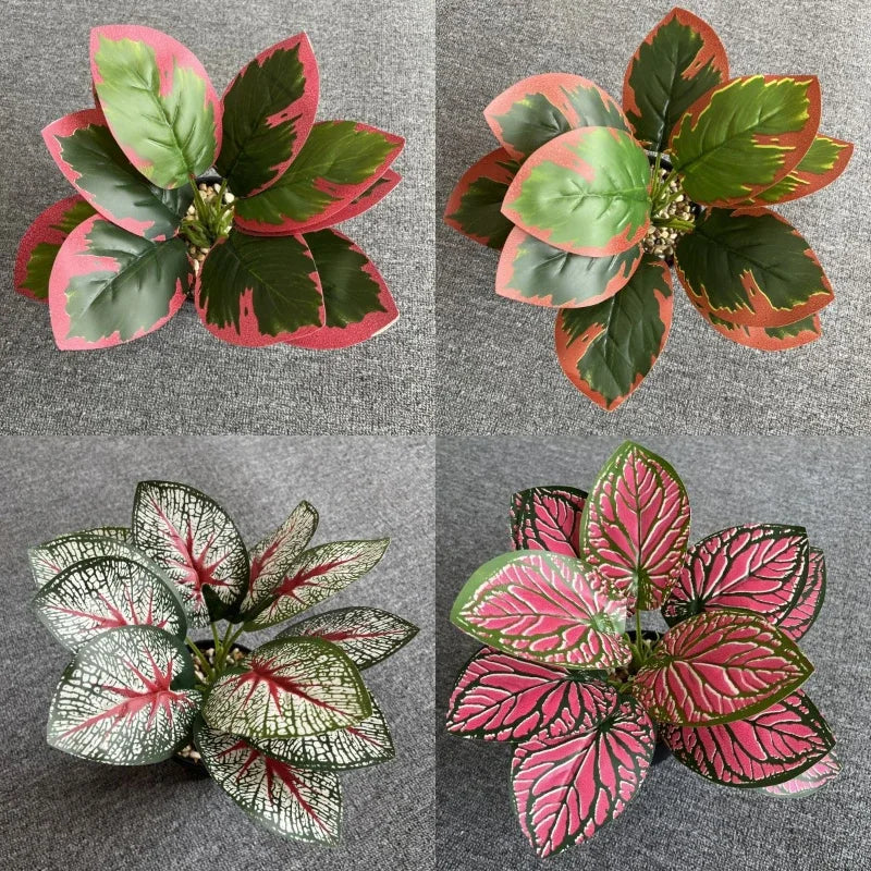 feuilles de phénix artificielles décoration verte en plastique