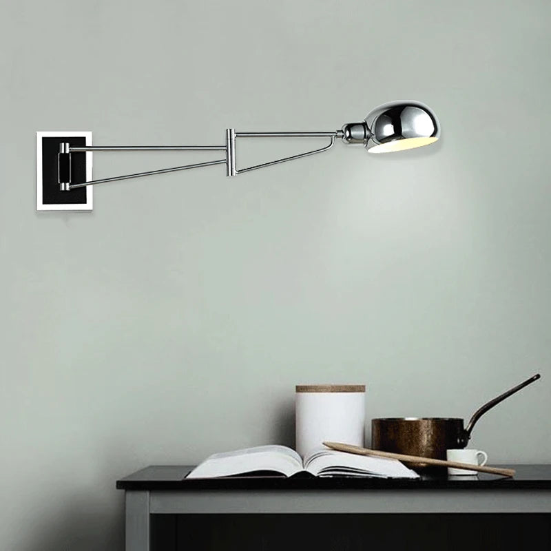 applique murale led moderne pliable et rétractable avec interrupteur
