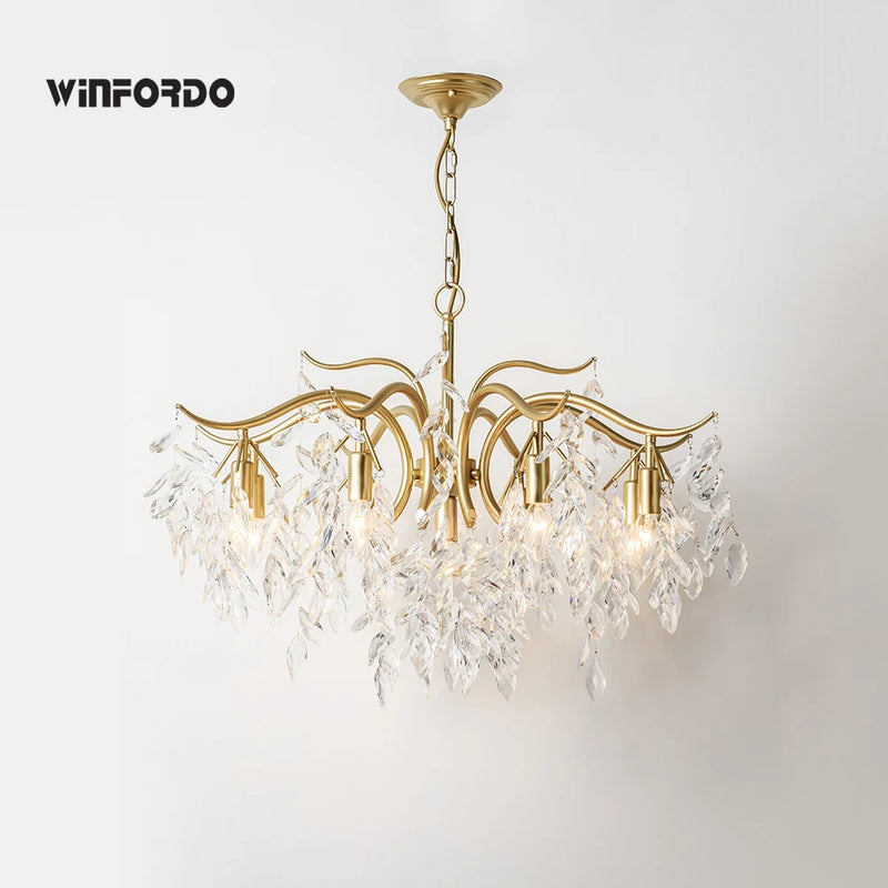 plafonnier winfordo américain simple en cristal wf-xd005