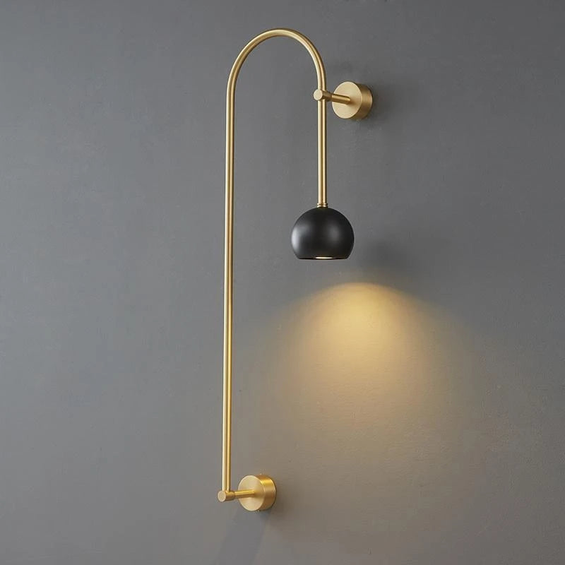 applique murale en cuivre style italien pour intérieur élégant