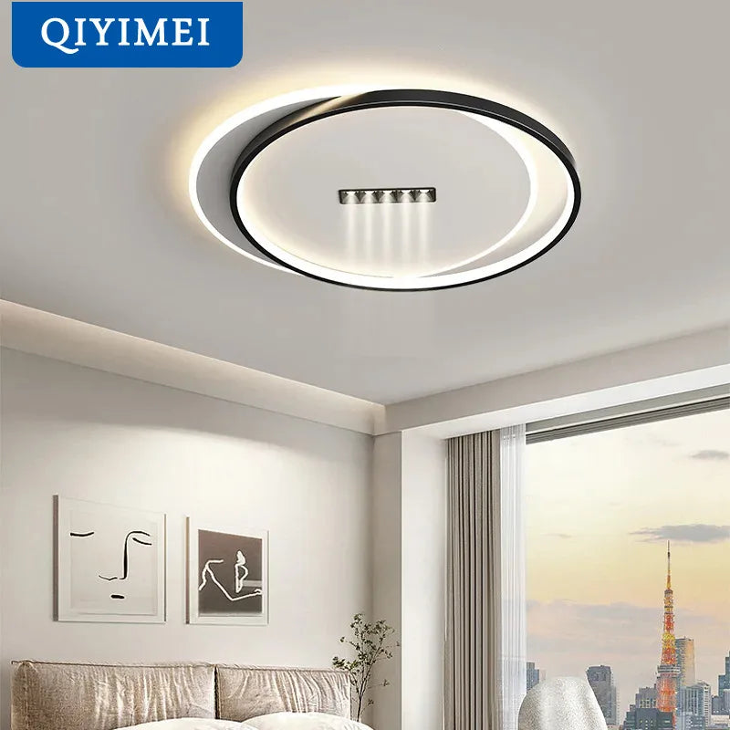 lustre led avec projecteur pour éclairage intérieur