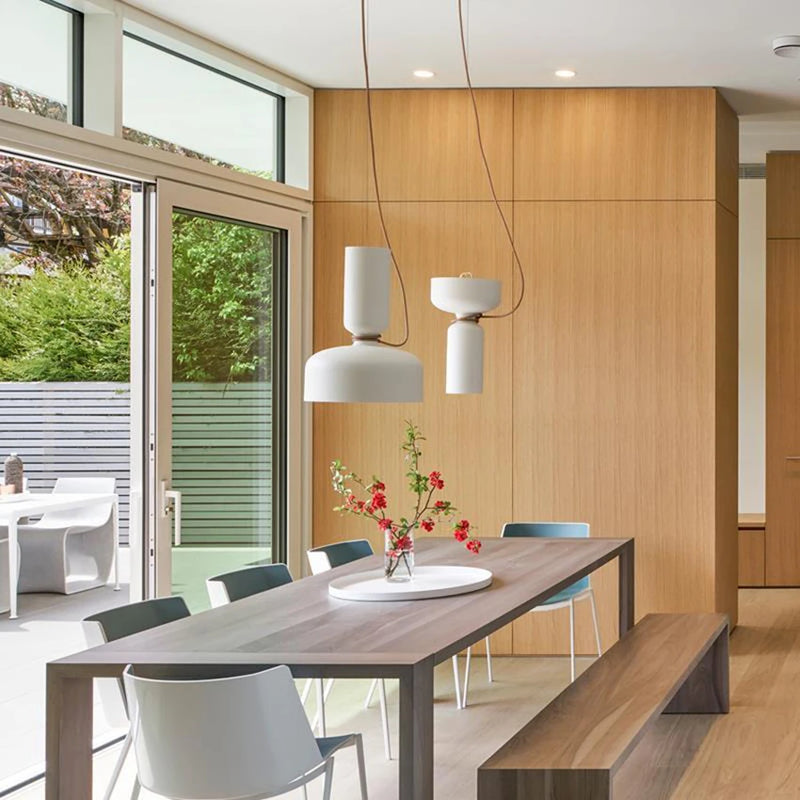 Nordique LED Moderne Danois Designer Art Créatif Restaurant Suspension En Fer Forgé Abat-Jour Bar Café Cuisine Suspension Lampe