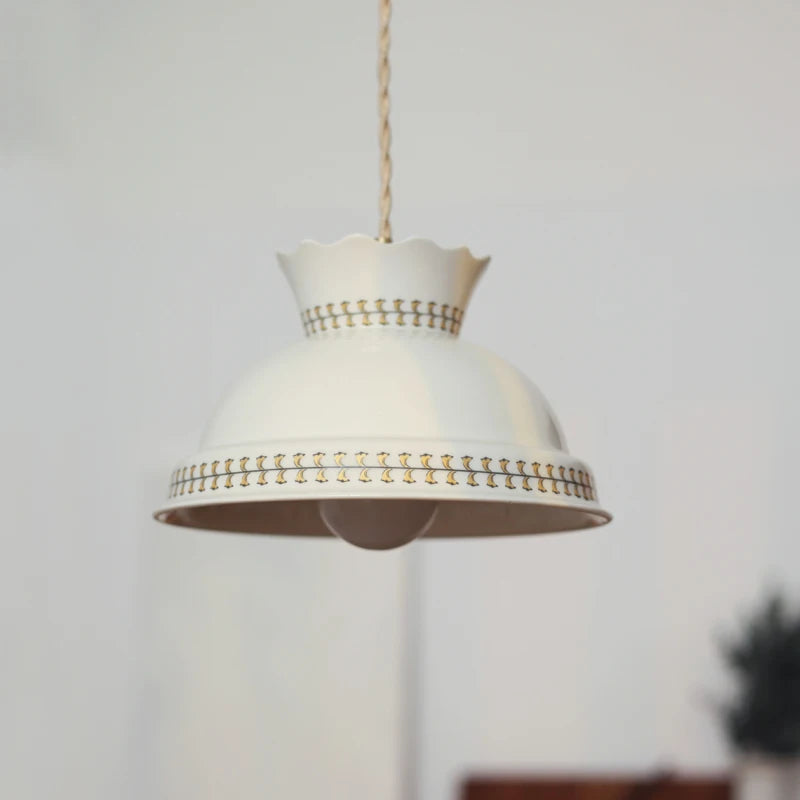 Suspension fleur en céramique moderne
