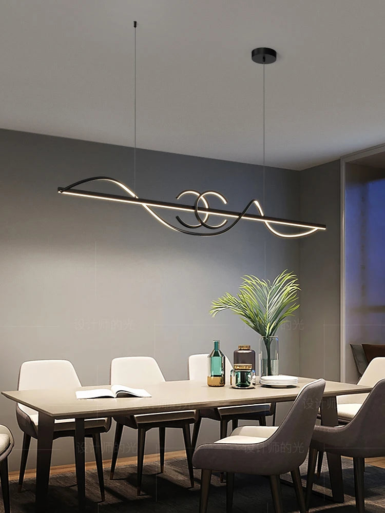 lustre led moderne simple nordique luxe luminaires intérieurs