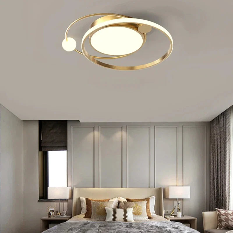 plafonnier led circulaire avec télécommande design simple 2024