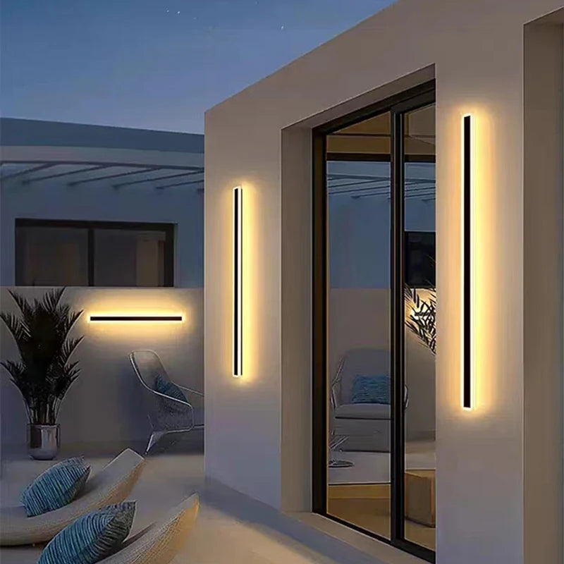 applique murale led minimaliste en aluminium pour éclairage
