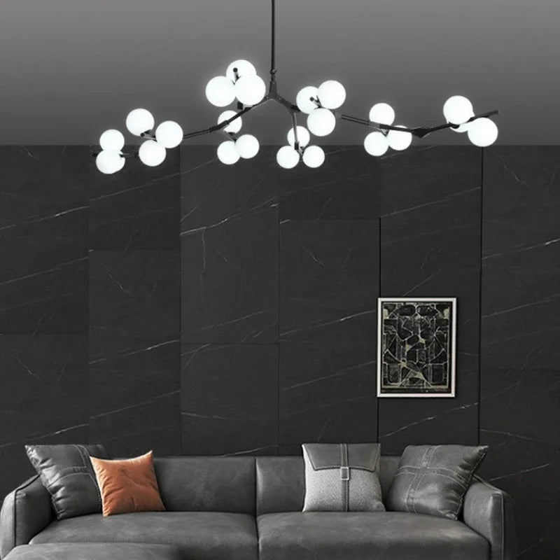 lustre style nordique moléculaire led créatif simple moderne