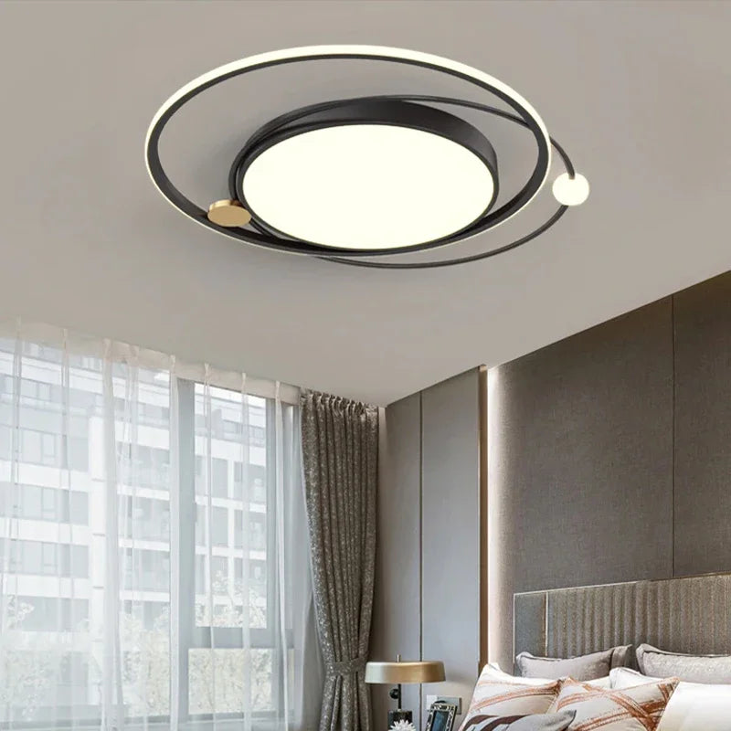 plafonnier led circulaire avec télécommande design simple 2024