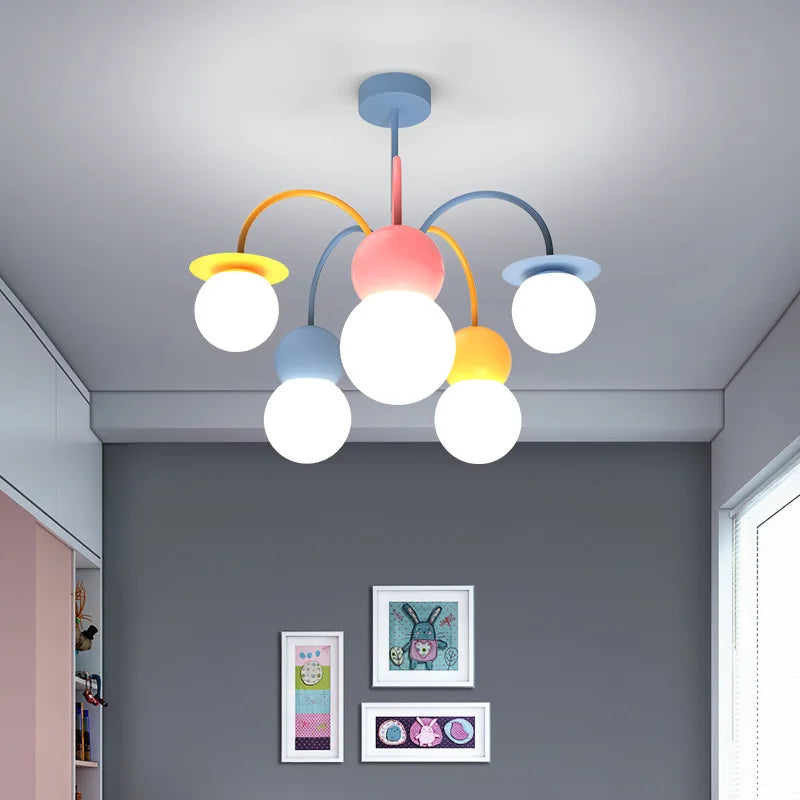 lustre minimaliste nordique pour chambre d'enfant créatif