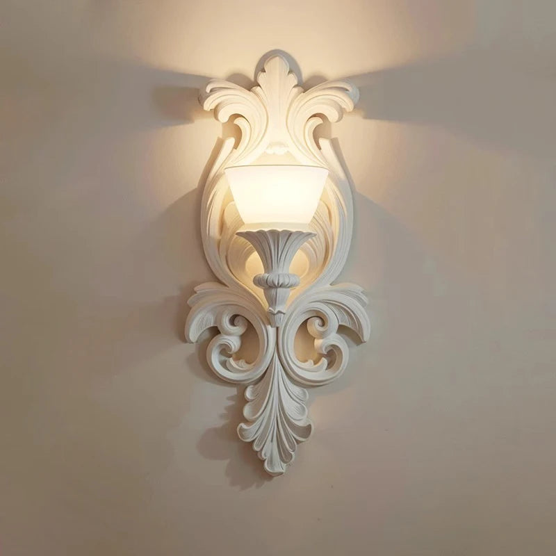 applique murale rétro française sculptée nordique de luxe décorative