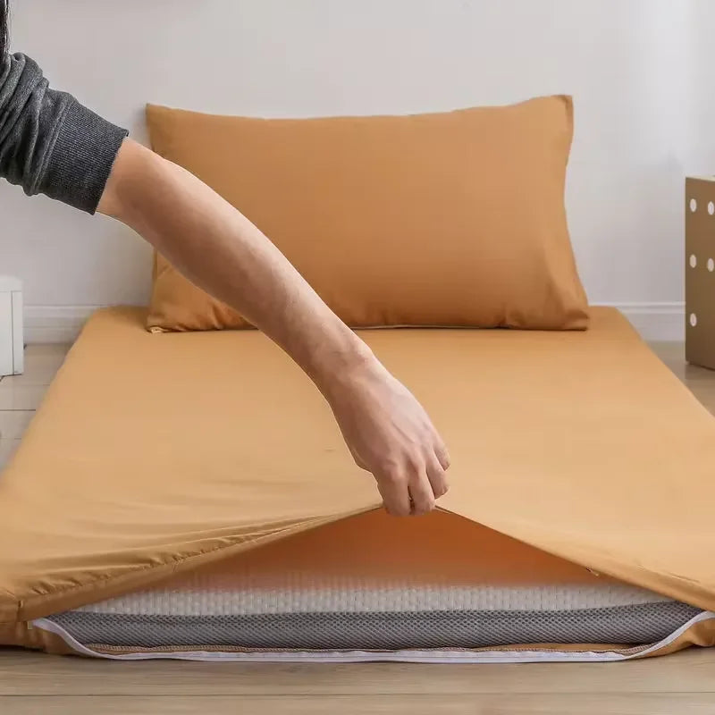 protège-matelas 360° avec fermeture éclair pour lit étudiant