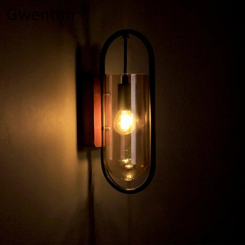 applique murale moderne en verre pour décoration artistique et éclairage