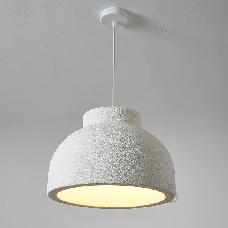 lampe pendante en ciment style wabi-sabi pour restaurant