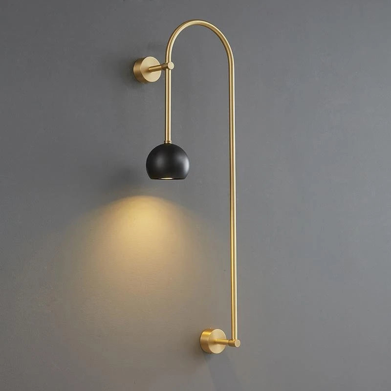 applique murale en cuivre style italien pour intérieur élégant
