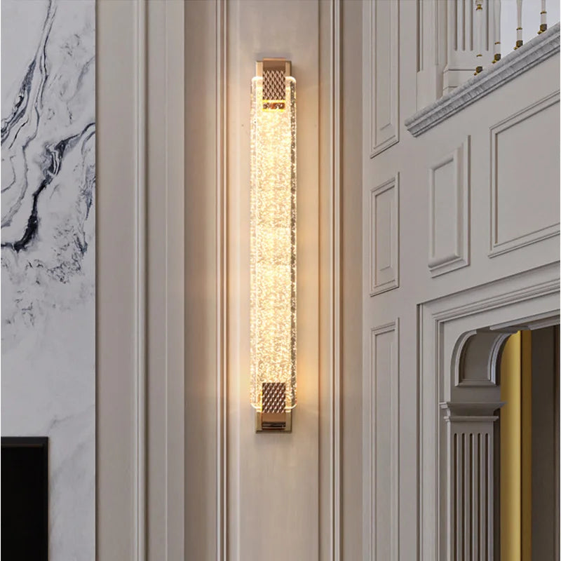 applique murale led bulle cristal moderne luxe décoration