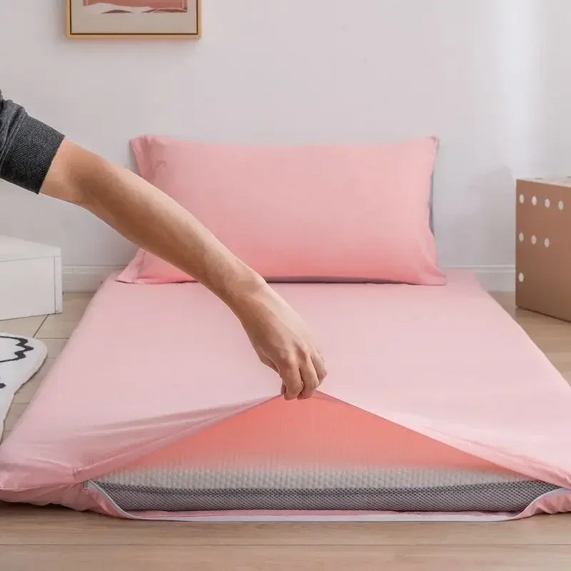 protège-matelas 360° avec fermeture éclair pour lit étudiant