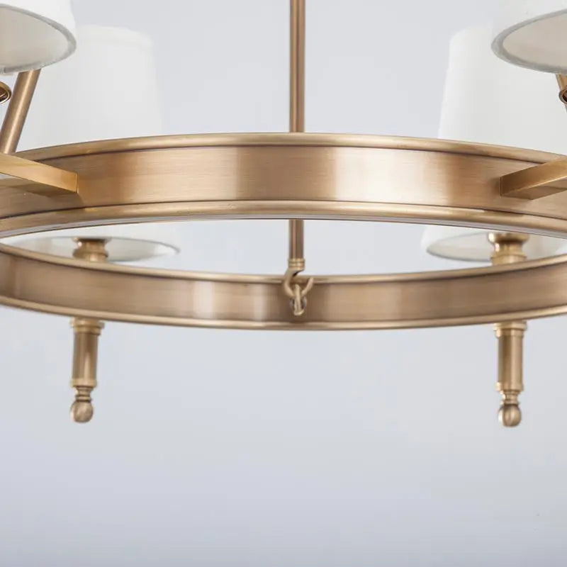 Lustre moderne en cuivre et Bronze véritable