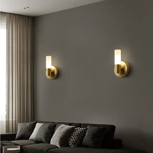 applique murale nordique en cuivre style minimaliste décoratif