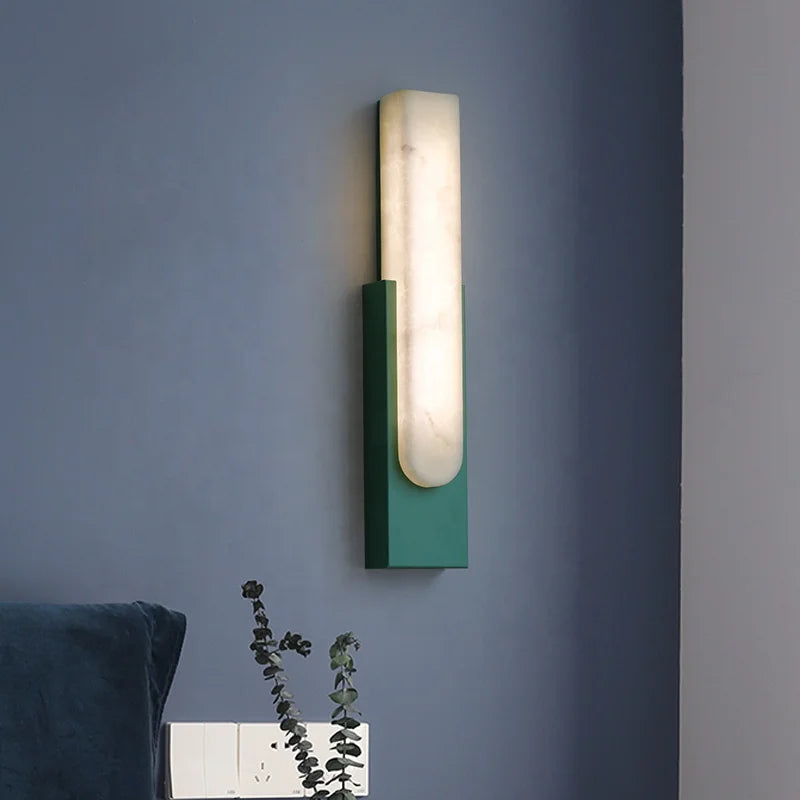 applique murale moderne nordique led en marbre simple créatif