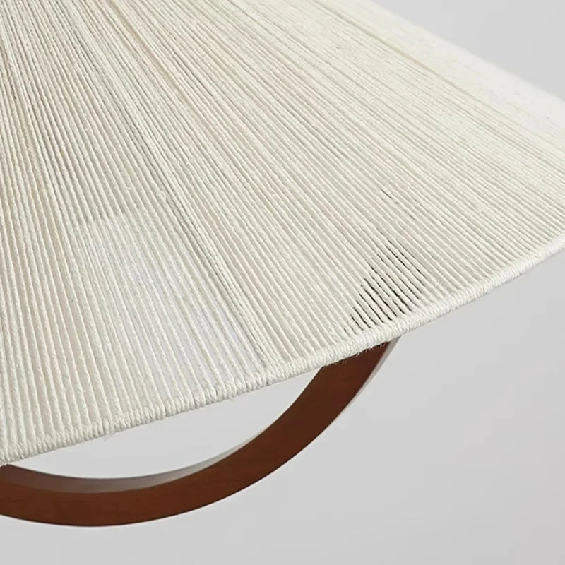 suspension en corde de chanvre bois style avec cordon réglable
