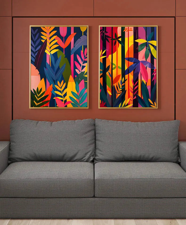 peinture abstraite décorative moderne pour art mural