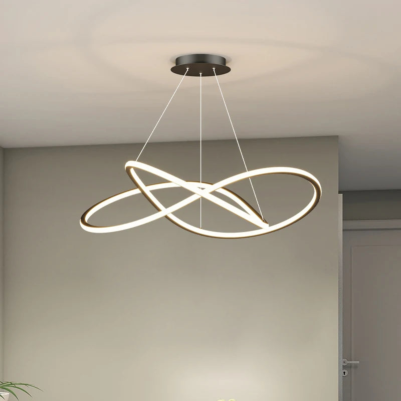 Lustre led arrondi pour décoration intérieure