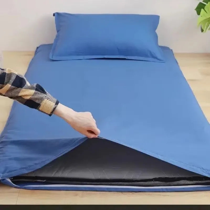 protège-matelas 360° avec fermeture éclair pour lit étudiant