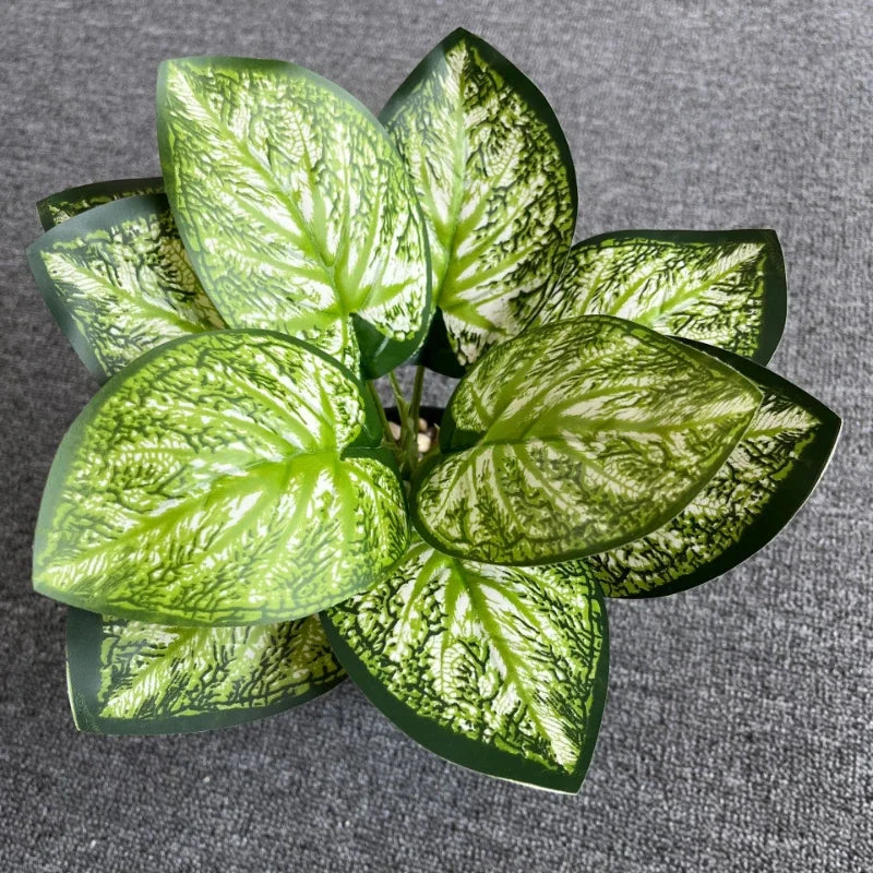 feuilles de phénix artificielles décoration verte en plastique