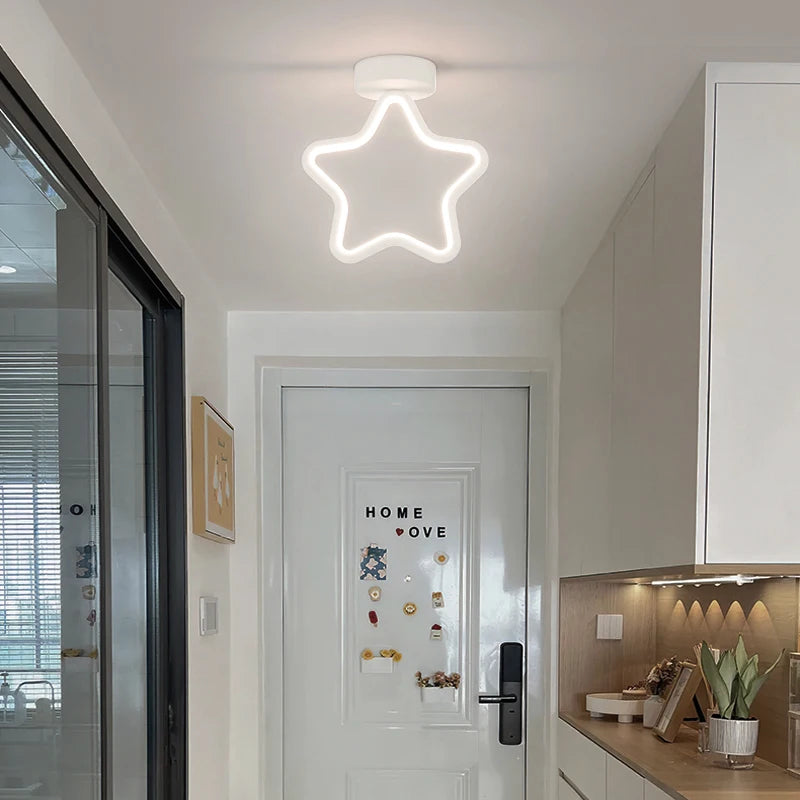 plafonnier led encastré moderne étoile allée salon entrée