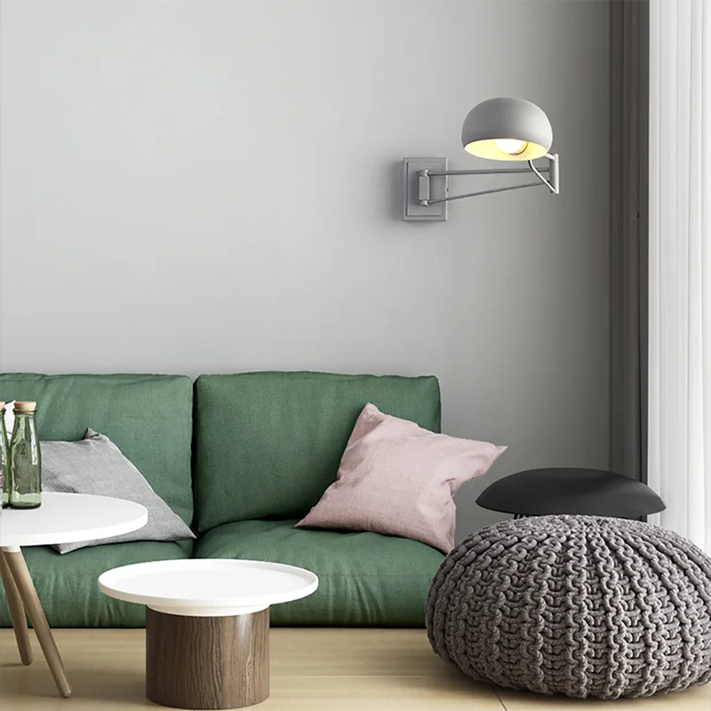applique murale led moderne pliable et rétractable avec interrupteur