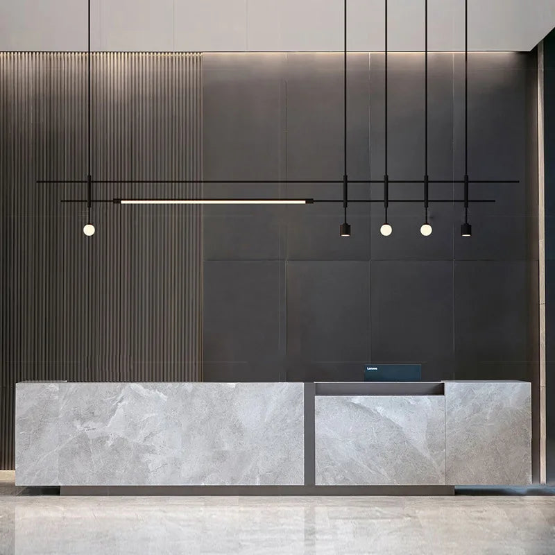 lustre minimaliste réglable en hauteur pour divers espaces