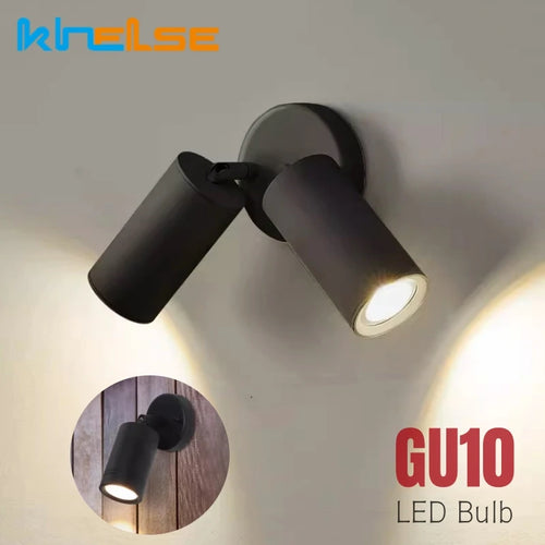 applique murale led nordique double tête rotative pour lecture et étude