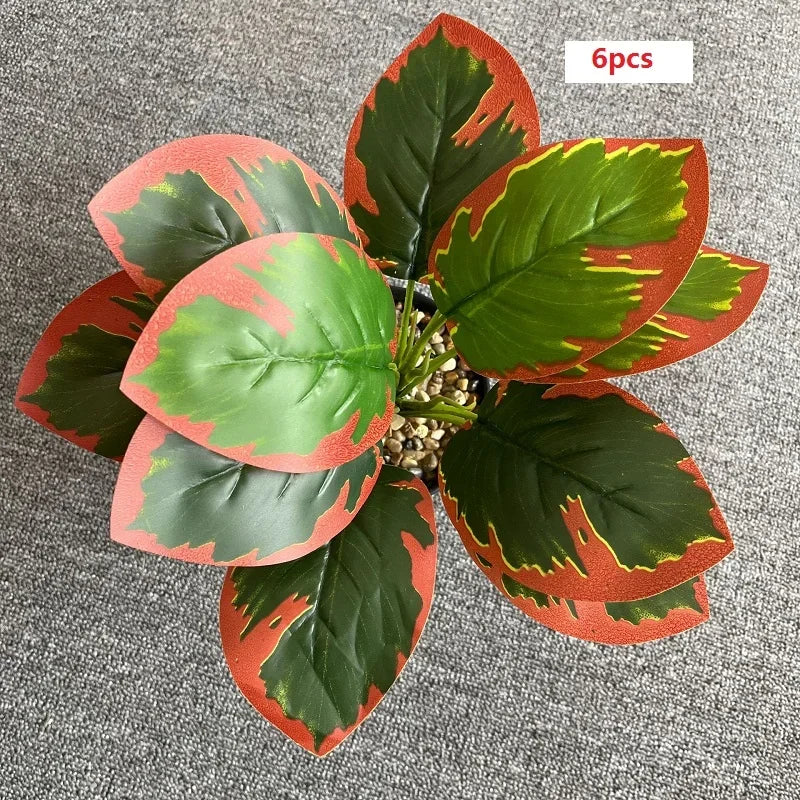 feuilles de phénix artificielles décoration verte en plastique