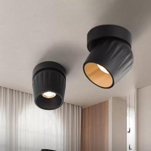 Spot Led pliables lampe Dimmable COB spots 15w Surface montée Downlight pour éclairage intérieur chambre LED lumières