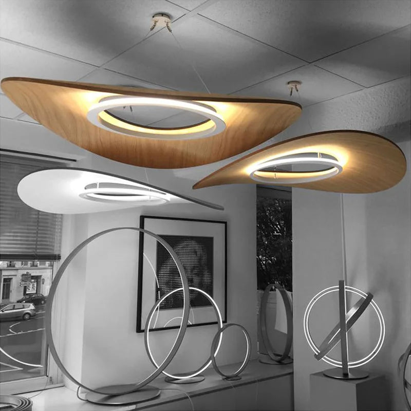 lustre minimaliste moderne en bois design danois