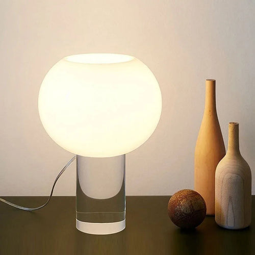 lampe à poser vintage en verre design pour décoration intérieure