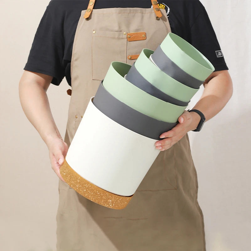 pots de fleurs automatiques avec soucoupe pour jardin et plantes