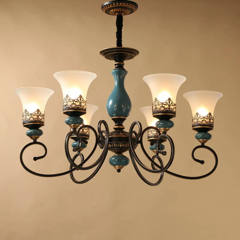 Lustre en céramique Vintage européen