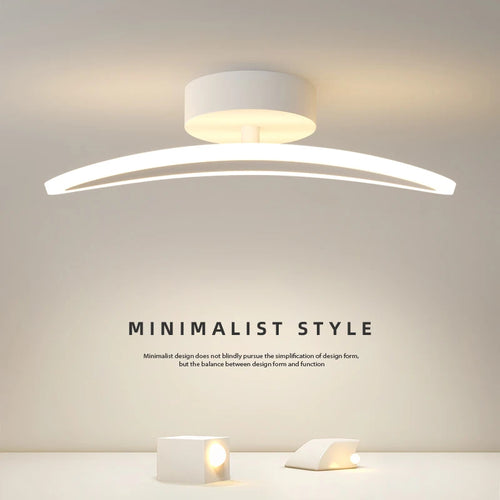 plafonnier simple moderne nordique bande lumière led luxe