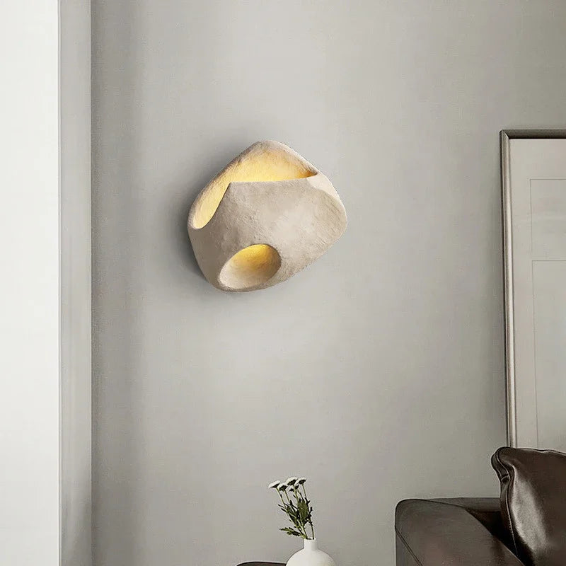 applique murale créative haut de gamme en ciment pour ambiance artistique